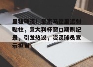 爱游戏平台下载-里程碑夜！皇家马德里远射贴柱，意大利杯窗口期刷纪录，引发热议，资深球员宣示担当的简单介绍